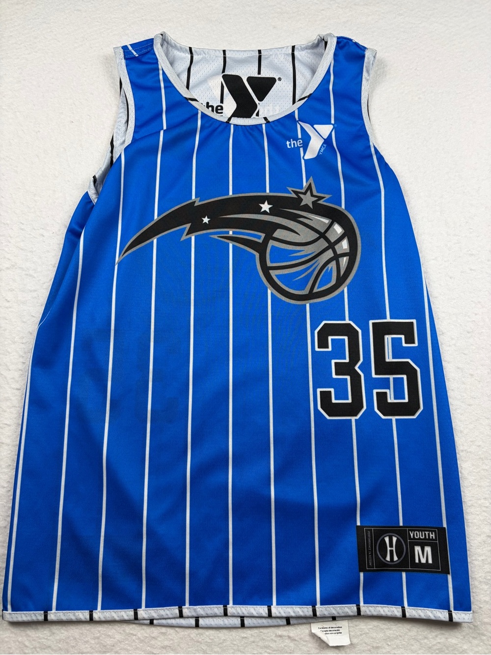 YMCA NBA Orlando Magic #35 Reversible Basketball Jersey by Holloway Youth Size M